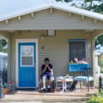 Former homeless thriving in Tiny Home Contact Homeless 2 Home to bring this to Daytona Beach FL